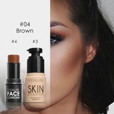 Focallure face Makeup Set Face Foundation base de maquillaje y Bling Barra de resaltado A prueba de agua Silver Shimmer Light Set de cosméticos